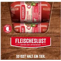 Fleischeslust Junior Classic 15 x 200 g - saftig oksekød med hytteost & zucchini