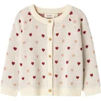 Name it Cardigan 'NMFSaran' nude / mørkerød / naturhvid