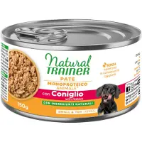 NATURAL TRAINER Sensitive No Gluten Small & Toy Adult - Økonomipakke: 12 x 150 g Kanin