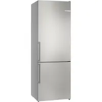 Bosch Serie | 4 KGN49VICT - Køleskab/fryser - bund-fryser - bredde: 70 cm - dybde: 66.7 cm - højde: 203 cm - 440 liter - Klasse C - børstet stål