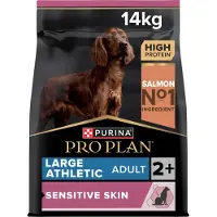 Purina Pro Plan 12 kg / 14 kg + 426 g Dental Care til store hunde gratis! - Large Athletic Adult Sensitive Skin Laks (14 kg)