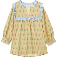 Imily Bela Bluse gul / khaki / lysegrøn / hvid