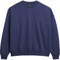 Superdry Superdrytil kvinder. W2012475A Sweatshirt Essential Logo GD Relax navy (XS), Casual, Bomuld, Lange ærmer, Blå