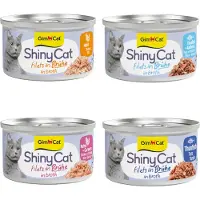 GimCat Sparpaket ShinyCat Filet Dose 24 x 70 g - Mix: 2 kylling-varianter & 2 tun-varianter