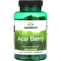 Swanson Health , Acai Bær, 500 mg, 120 Kapsler