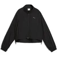 Puma HER Relaxed Woven Full-Zip Jacket Women, Clothing, Black, XS