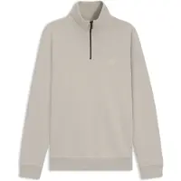 Hugo Boss Sweatshirt i bomuldsfrotté med lynlås i halsen