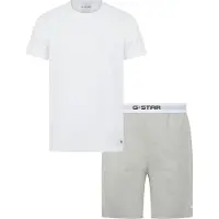 G-Star Pyjamas kort 'Slate' grå-meleret / sort / hvid