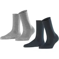 Falke Sokker navy / grå-meleret