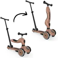 Scoot & Ride Highway Kick 1 Push&Go - Mocha - - OneSize - Løbecykel