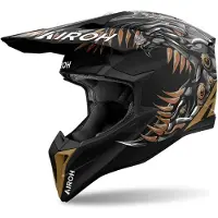 Airoh Wraaap Cyborg Crosshjelm Mat/Sort/Brun/Grå S