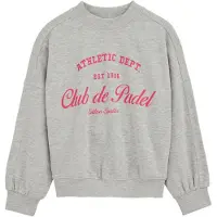 We fashion Sweatshirt lysegrå / pink