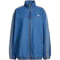 Adidas Originals Overgangsjakke 'Firebird Adilenium' blue denim / pastelblå