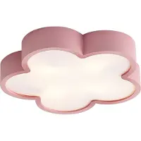 QAZQA Loftslampe til børn pink og hvid - Lucille