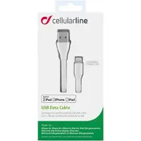 Cellularline USB-kabel, , 2.0, USB-A til Lightning, hvid, 1,2 m