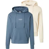Jack & Jones Sweatshirt 'JJESOHO' creme / safir / sort / hvid