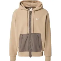 Nike Sweatjakke beige / mudderfarvet / hvid