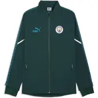 Puma Manchester City KING Ultimate Anthem Track Jacket Men, Clothing, Green Terrain/Tropical Blue, XS