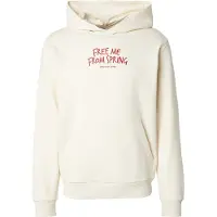 Jack & Jones Sweatshirt 'JOROBJECT' mørkerød / hvid