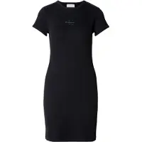 Calvin Klein Jeans Kjole 'Monologo Mini' grå / sort