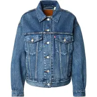 Levi's Levi'stil kvinder. A1743-0154 Jakke 90s Trucker blå (S), Casual, Bomuld, Denim