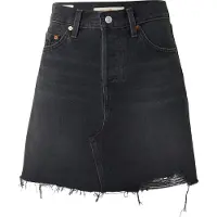 Levi's Nederdel 'Deconstructed Skirt' black denim