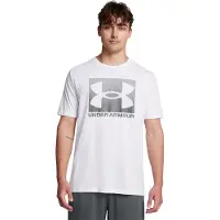 Under Armour Herre Boxed Sports Opdateret kort?rmet T-shirt (100) Hvid // Pitch Grey Small