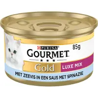 Gourmet Gold Luxe Mix - Havfisk & Spinat – 24 x 85 g