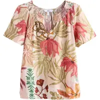 Next Bluse pueblo / khaki / magenta / pastelpink