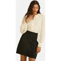Love & roses Nederdel sort