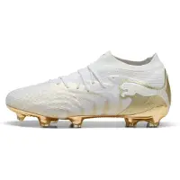 Puma Future 9 Ultimate Fg White Gold - Hvid/guld/Sort - Græs (Fg), størrelse 40
