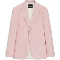 BOSS ONE Slim fit habitjakke i uld, silke og hør