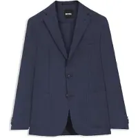 BOSS Slim-fit habitjakke i vaskbar AirWool