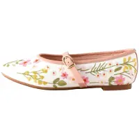 Next Ballerinasko oliven / gammelrosa / lys pink / hvid
