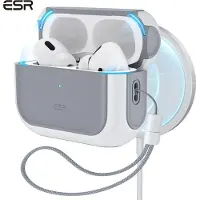 ESR AirPods Pro 3 Orbit HaloLock MagSafe-etui - Hvid / Grå