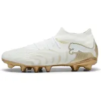 Puma FUTURE 9 MATCH FG/AG Football Boots Unisex, Shoes, White/Metallic Gold/Black, 40