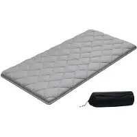 Vevor japansk tatamimåtte, foldbar japansk tatamimadras i dobbelt størrelse, futonmadras med opbevaringspose og fastgørelse, 9-lags gulvmåtte til soveplads, kollegieværelse, meditation, yoga, 2032 x 9