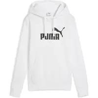 Puma ESS No. 1 Logo Hoodie Women, Clothing, White, L
