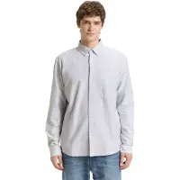 Tom Tailor DENIM Skjorte lysegrå / sort