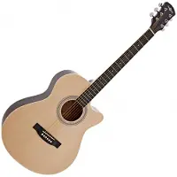 Gear4Music Single Cutaway Akustisk Guitar fra