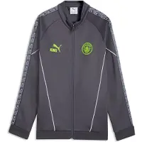 Puma Manchester City KING Anthem Jacket Youth, Clothing, Galactic Gray/Pro Green, 5-6Y