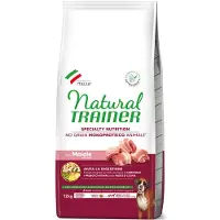 NATURAL TRAINER Sensitive No Grain Adult Medium/Maxi Single Protein med svinekød og kartofler - Økonomipakke: 2 x 12 kg