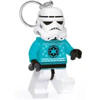 LEGO Stormsoldat i julesweater - nøglering med lys 5006585