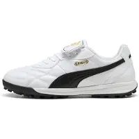 Puma KING TOP TT Football Boots Unisex, Shoes, White/Black, 42.5