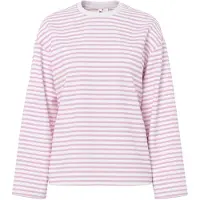Pieces Shirts 'PCSadie' lyserød / hvid