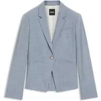 BOSS Slim fit blazer i meleret ny uld