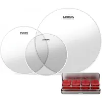 Evans G2 Clear Fusion Tom Pack 10 12 14 Heads