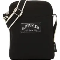 Calvin Klein Skuldertaske antracit / sort / hvid