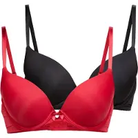 Hunkemoller BH 'P&M' rød / sort