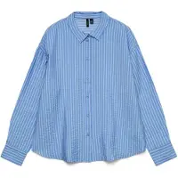 Vero Moda Bluse 'VMKaja' royalblå / hvid